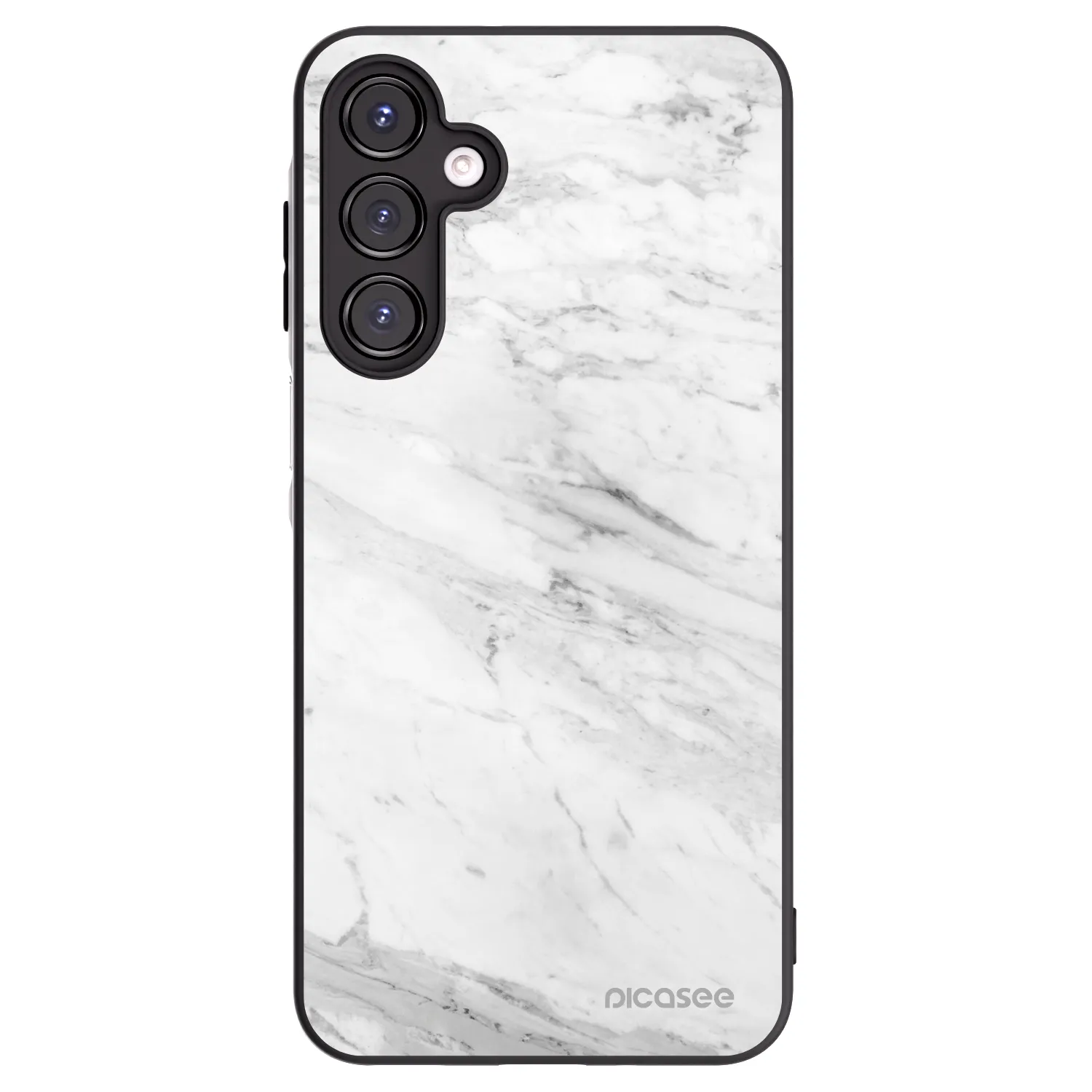 Picasee fekete szilikon tok az alábbi mobiltelefonokra Samsung Galaxy A16 5G - White marble