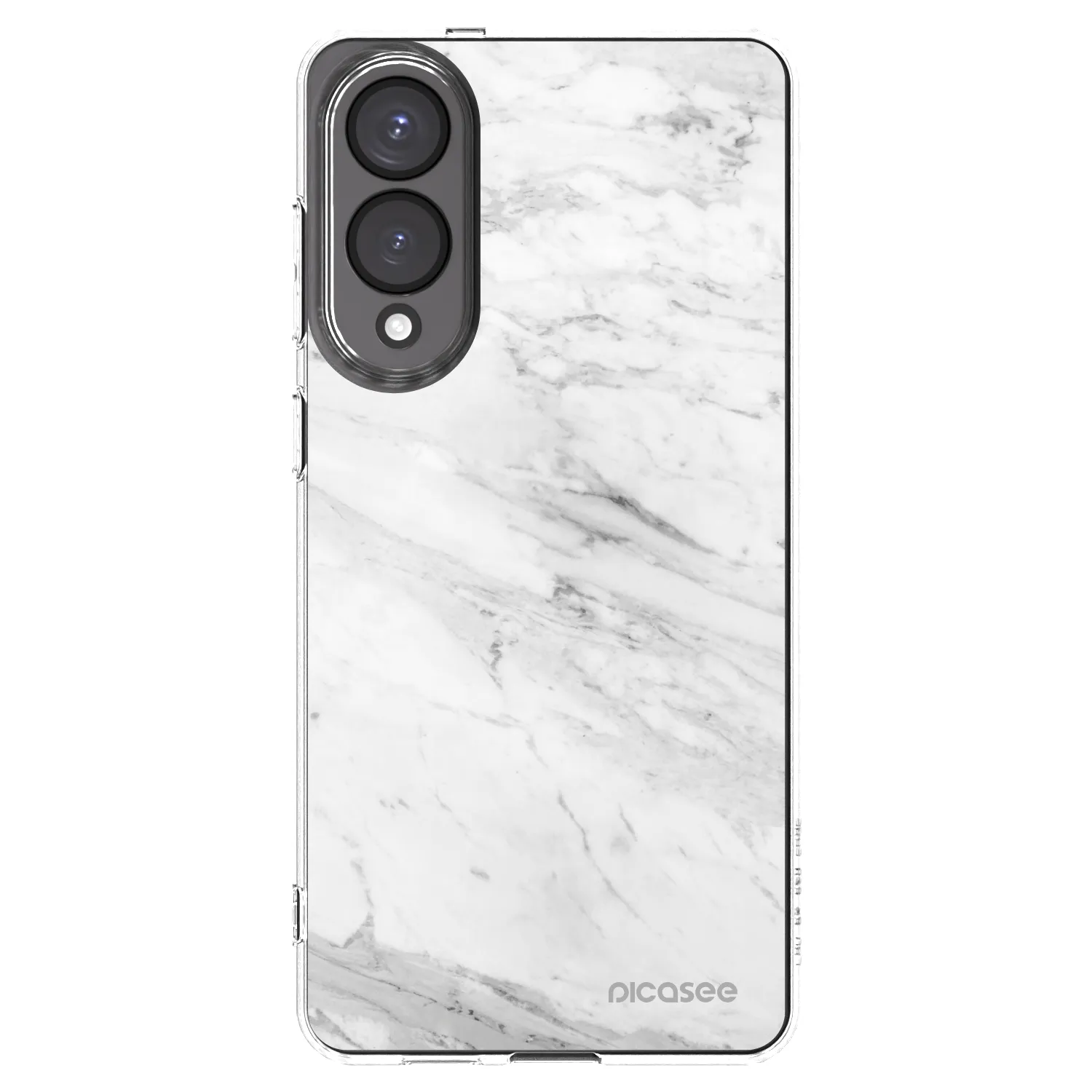 Picasee átlátszó szilikon tok az alábbi mobiltelefonokra Samsung Galaxy S25 Edge 5G - White marble