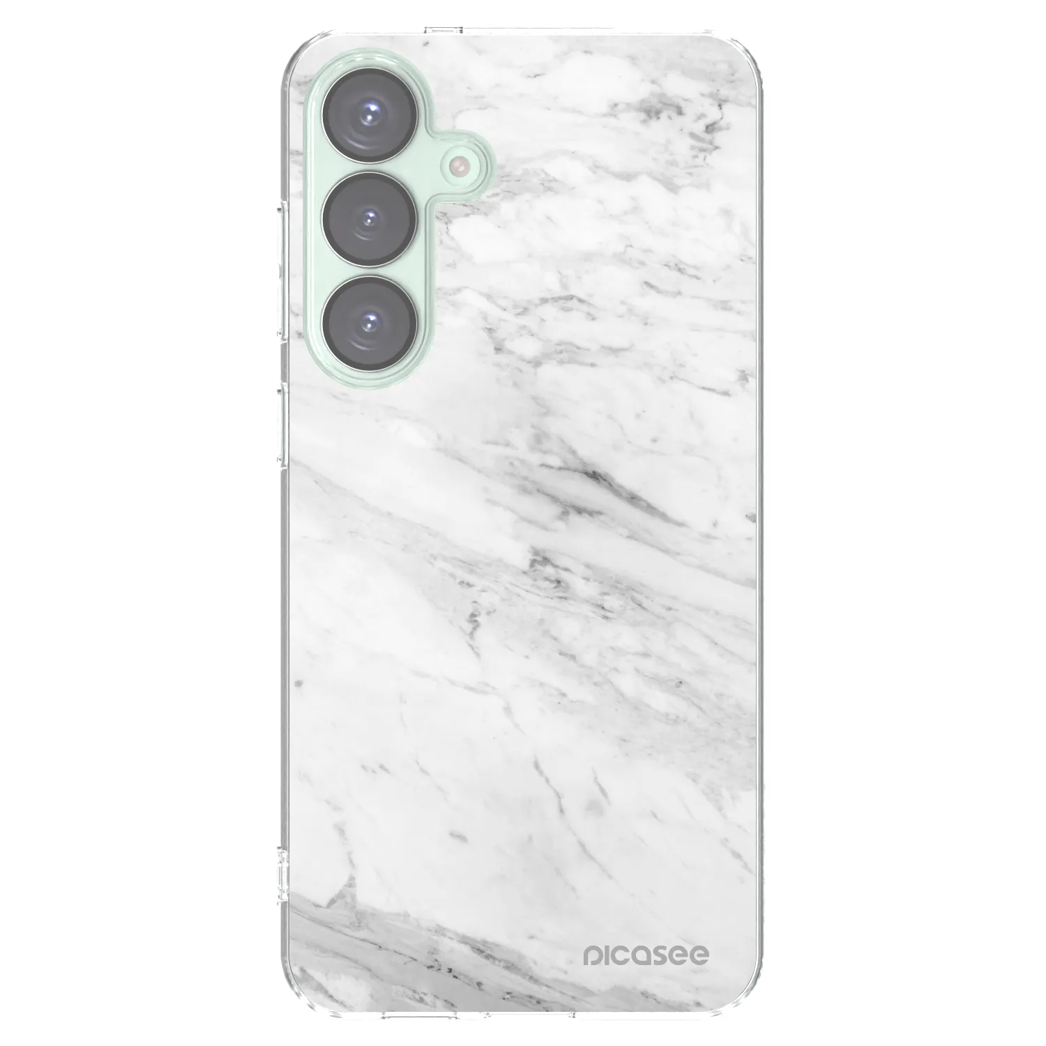 Picasee átlátszó szilikon tok az alábbi mobiltelefonokra Samsung Galaxy S25+ 5G - White marble