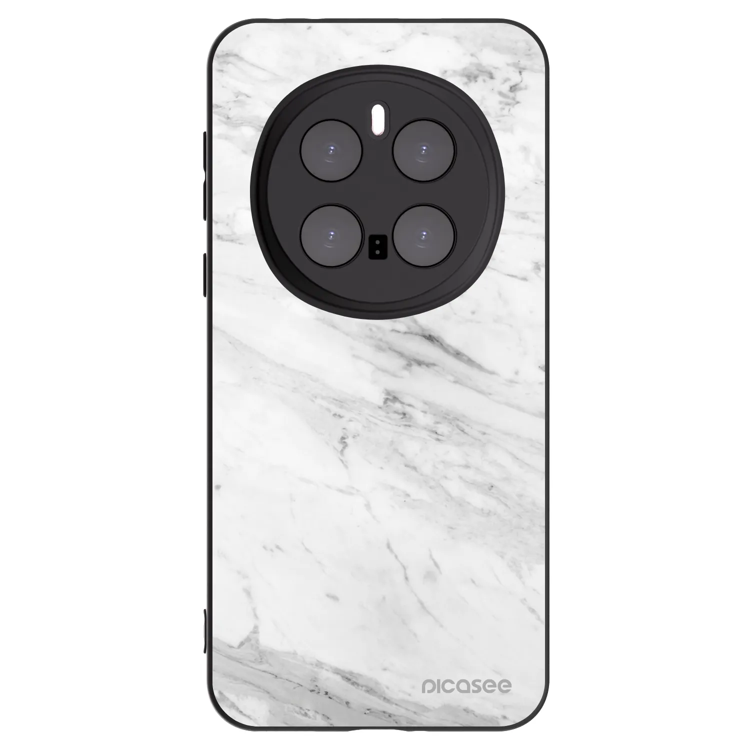 Picasee fekete szilikon tok az alábbi mobiltelefonokra Honor Magic7 Pro 5G - White marble
