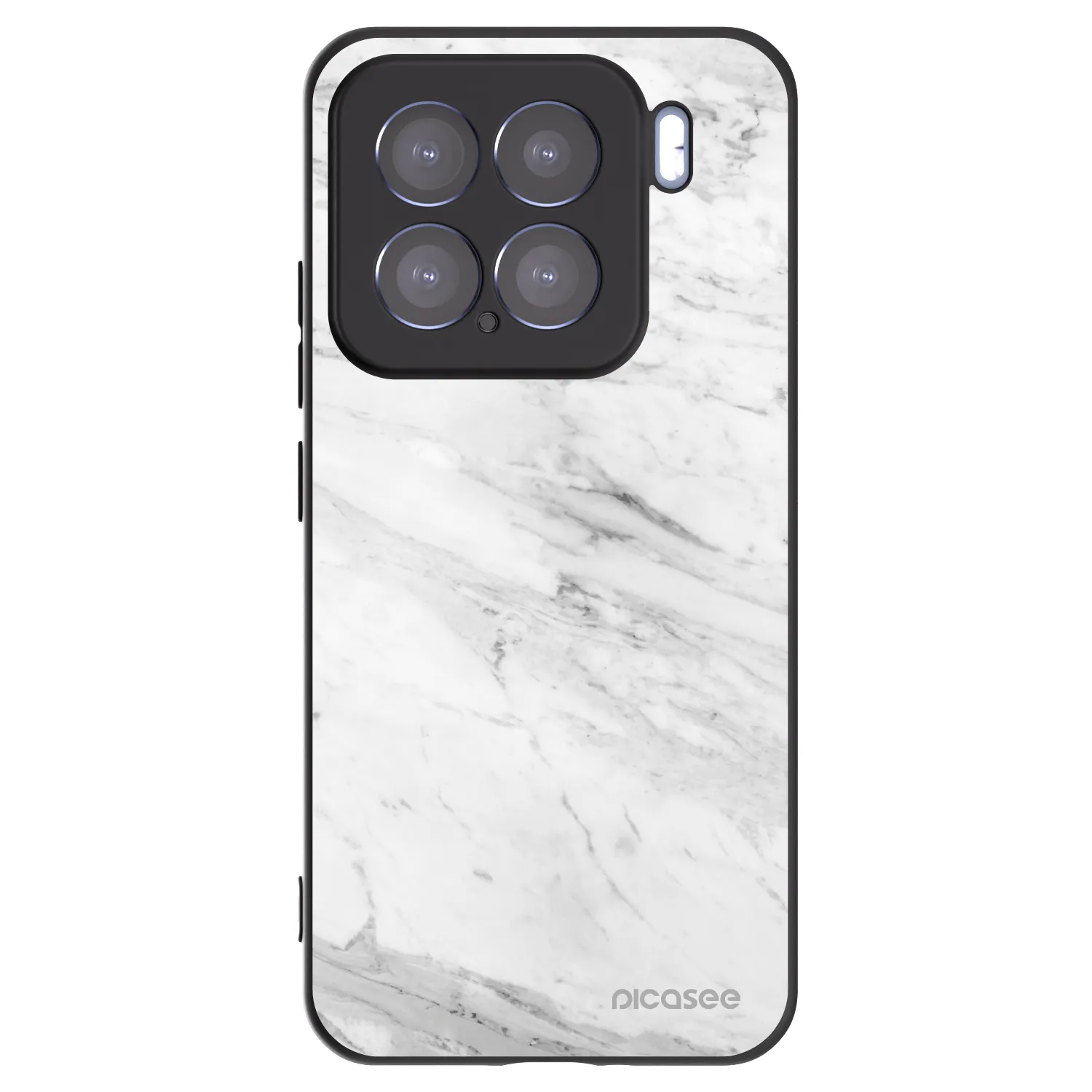 Picasee fekete szilikon tok az alábbi mobiltelefonokra Xiaomi 15 - White marble