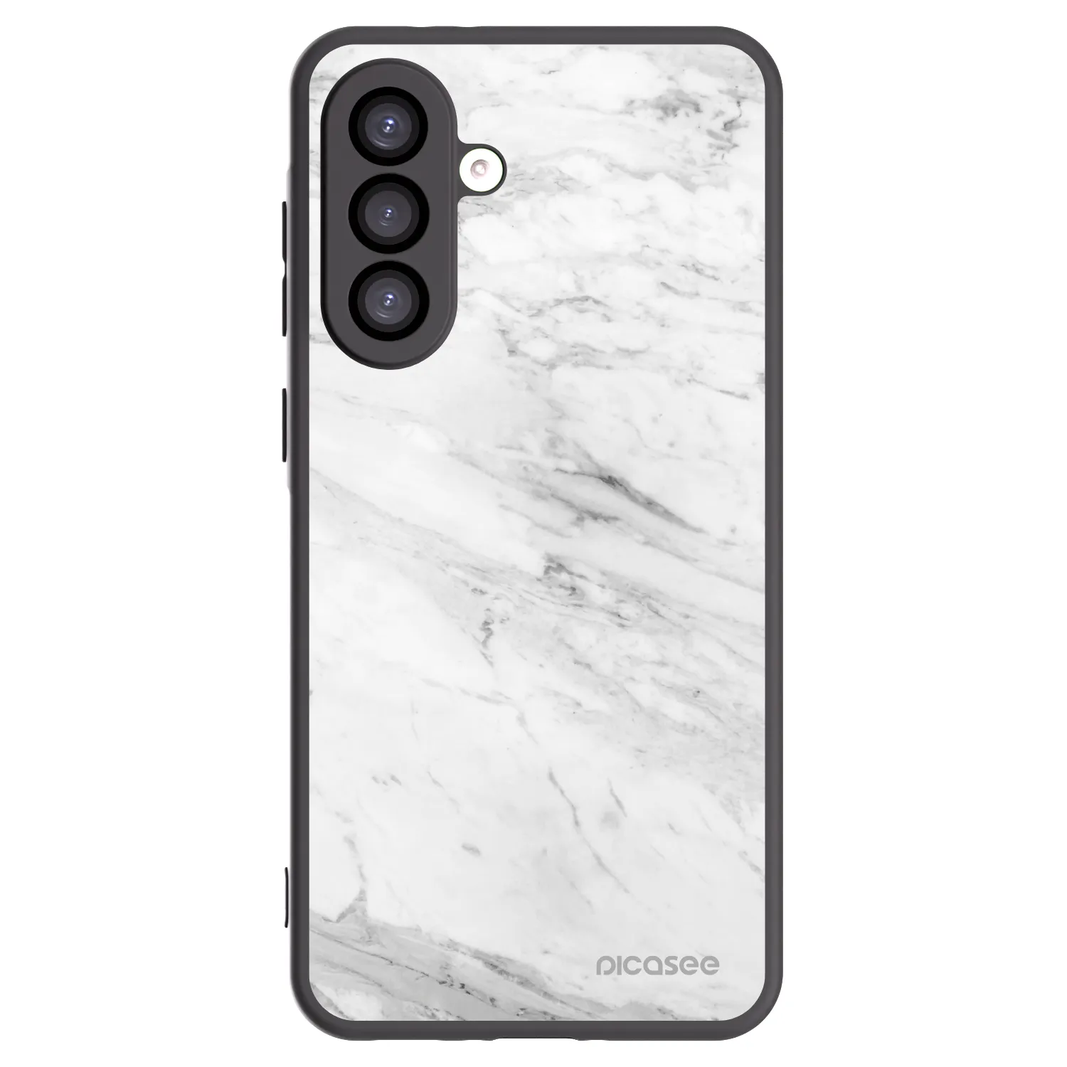 Picasee fekete szilikon tok az alábbi mobiltelefonokra Samsung Galaxy A26 5G A266B - White marble