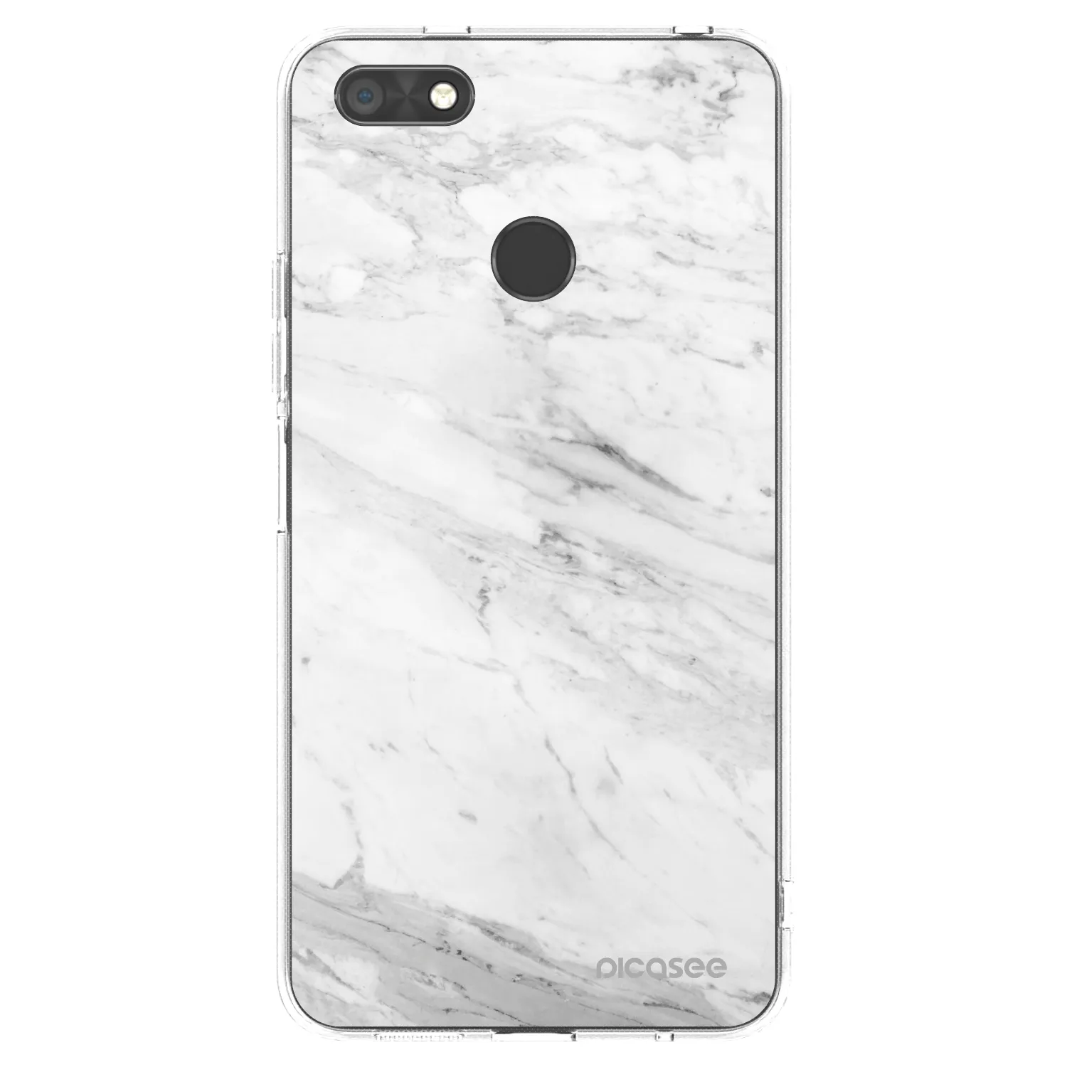Picasee átlátszó szilikon tok az alábbi mobiltelefonokra Huawei P9 Lite Mini - White marble