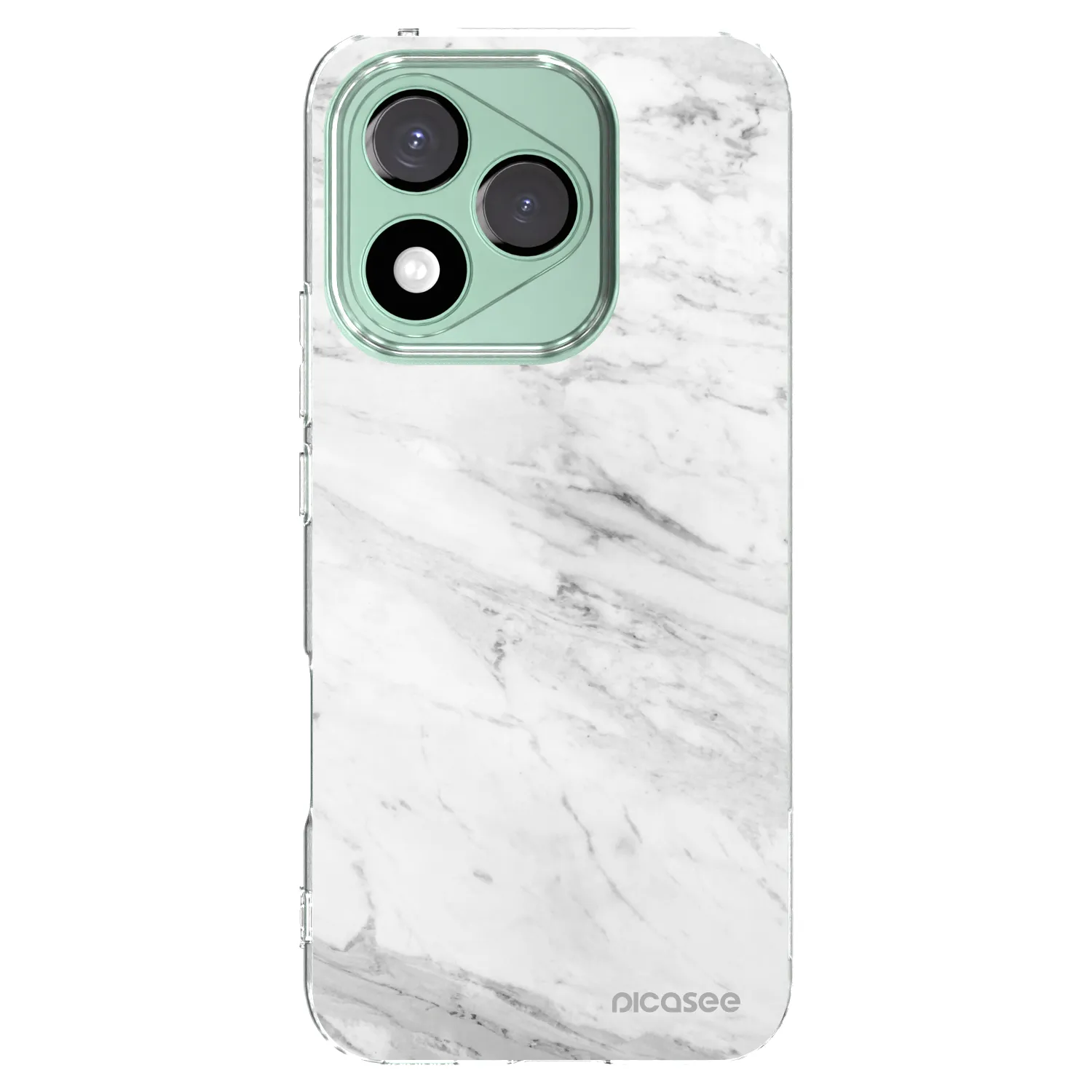 Picasee átlátszó szilikon tok az alábbi mobiltelefonokra Honor 400 Lite 5G - White marble
