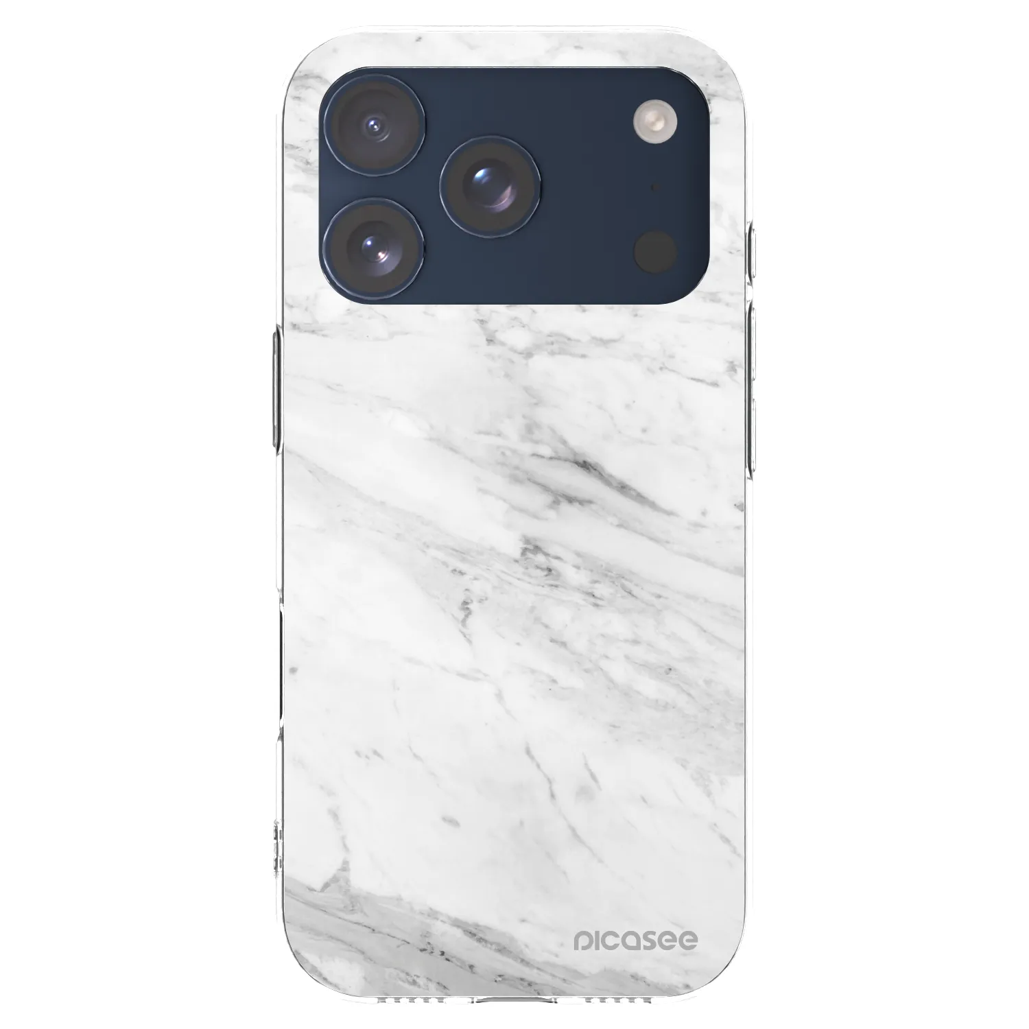 Picasee átlátszó szilikon tok az alábbi mobiltelefonokra Apple iPhone 17 Pro - White marble