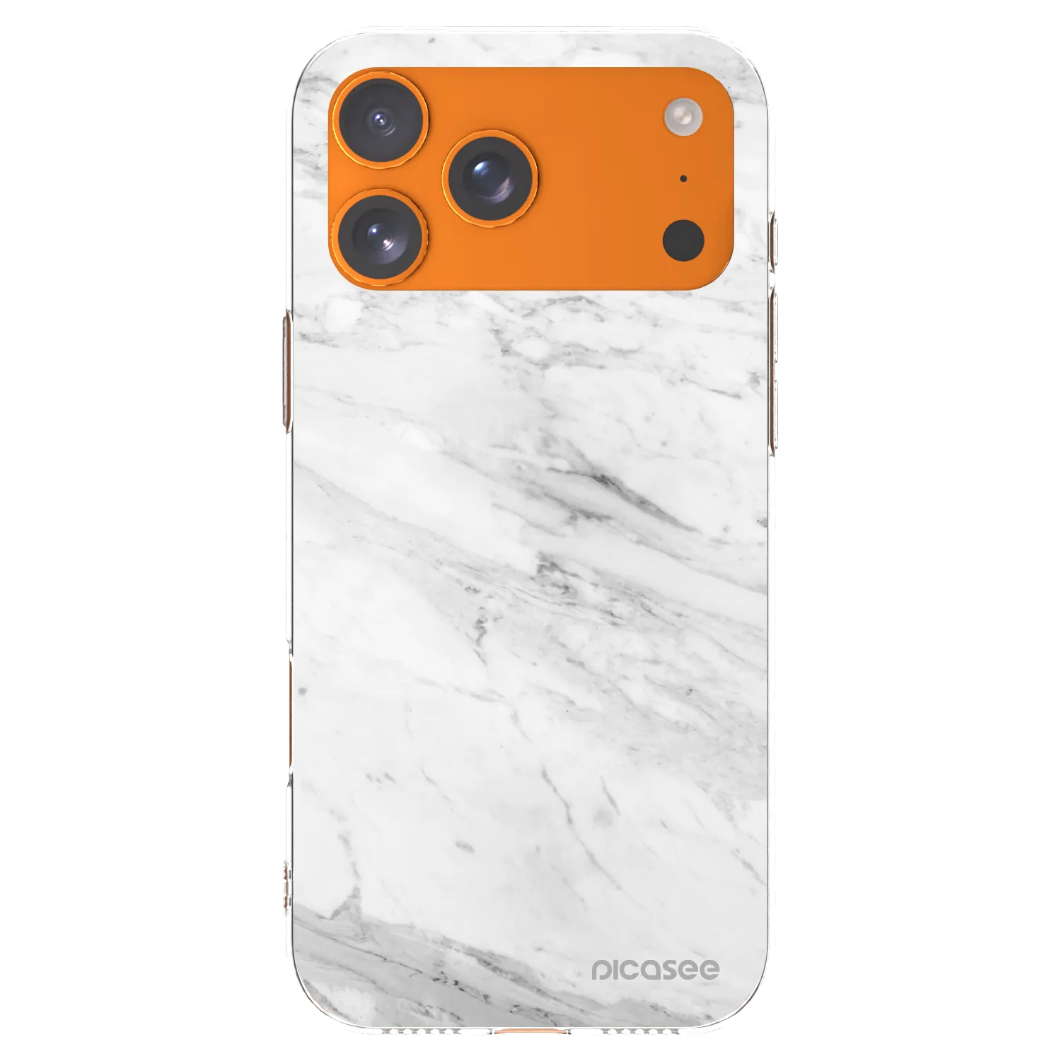 Picasee átlátszó szilikon tok az alábbi mobiltelefonokra Apple iPhone 17 Pro Max - White marble