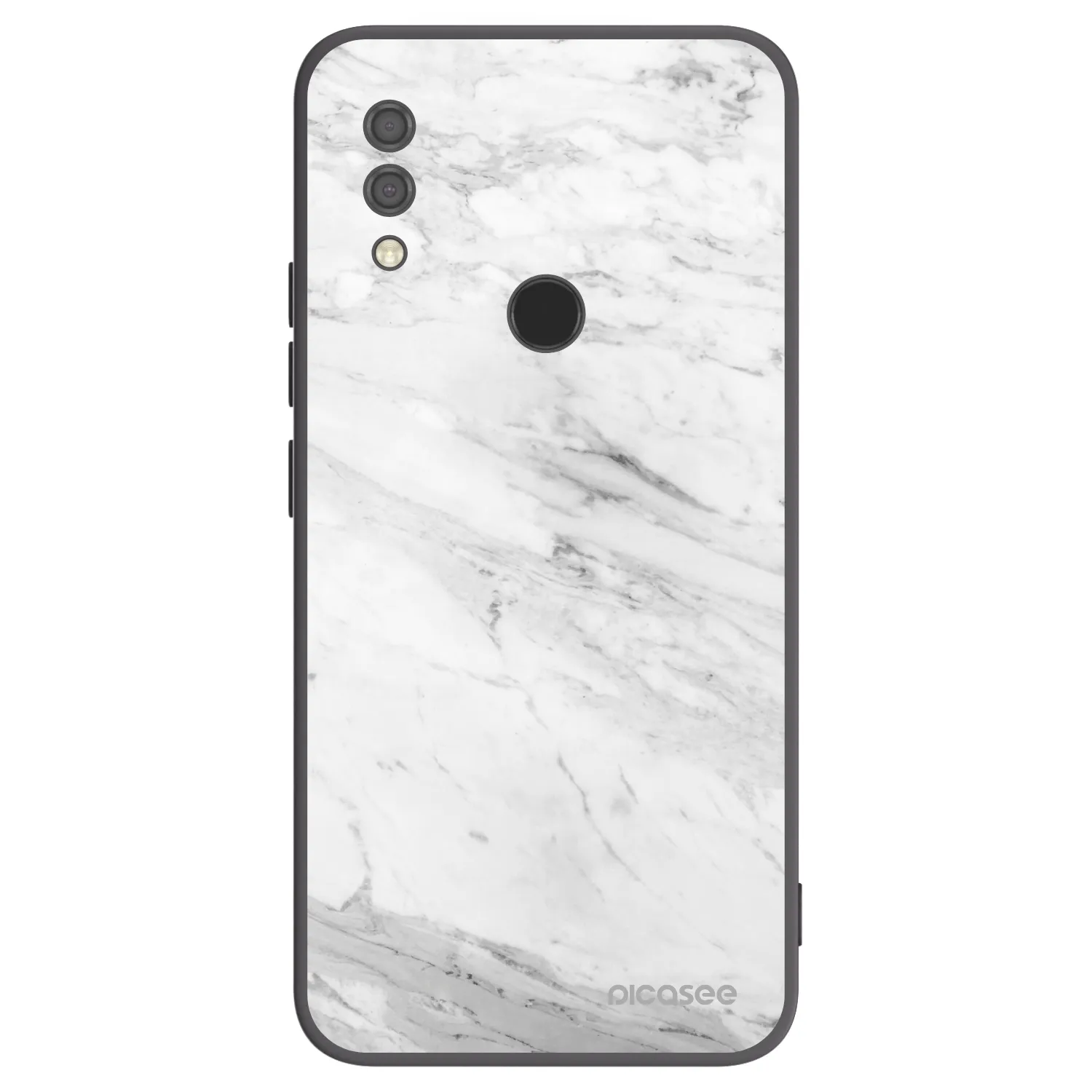 Picasee fekete szilikon tok az alábbi mobiltelefonokra Xiaomi Redmi 7 - White marble