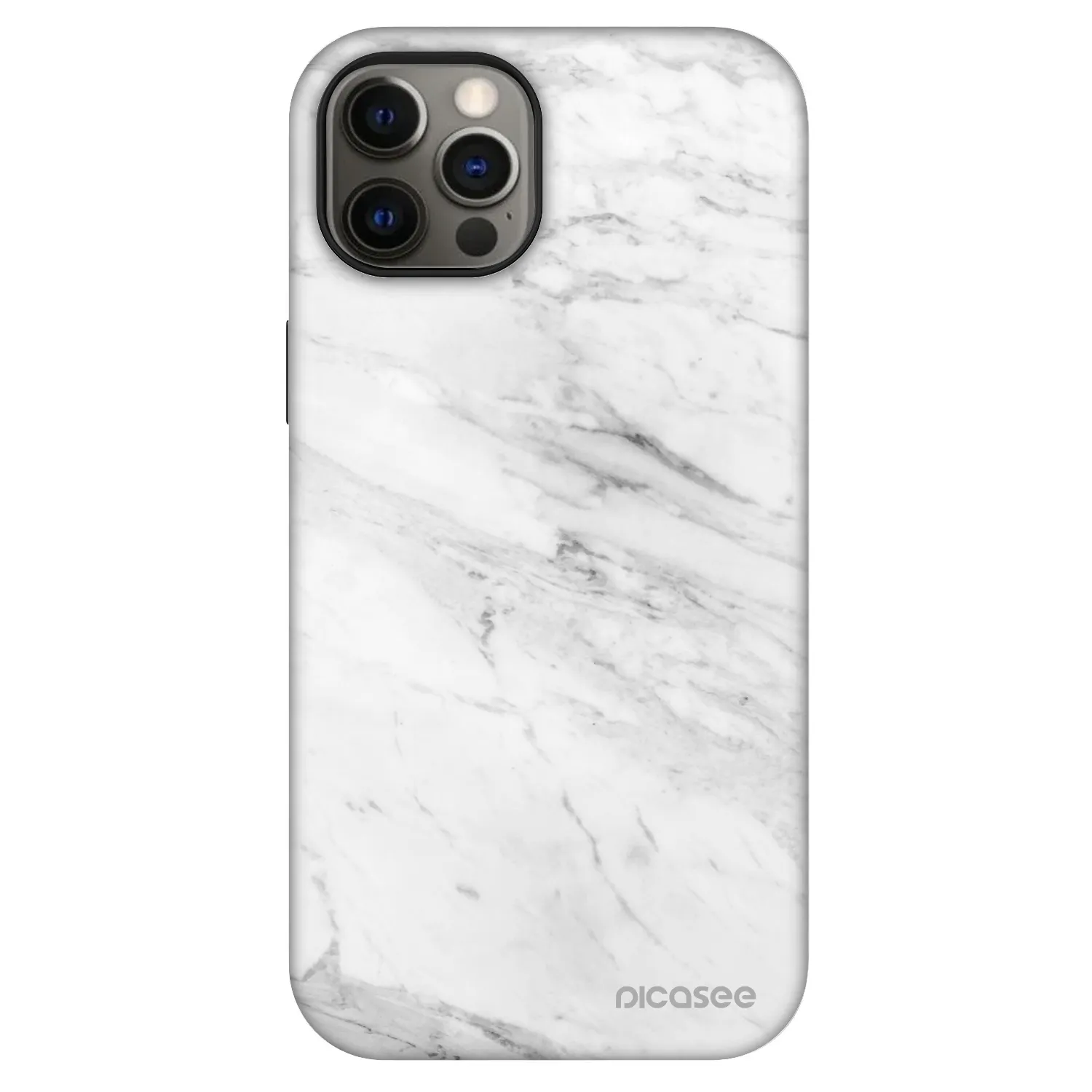Picasee Fashion Case MagSafe Apple iPhone 12 Pro - White marble