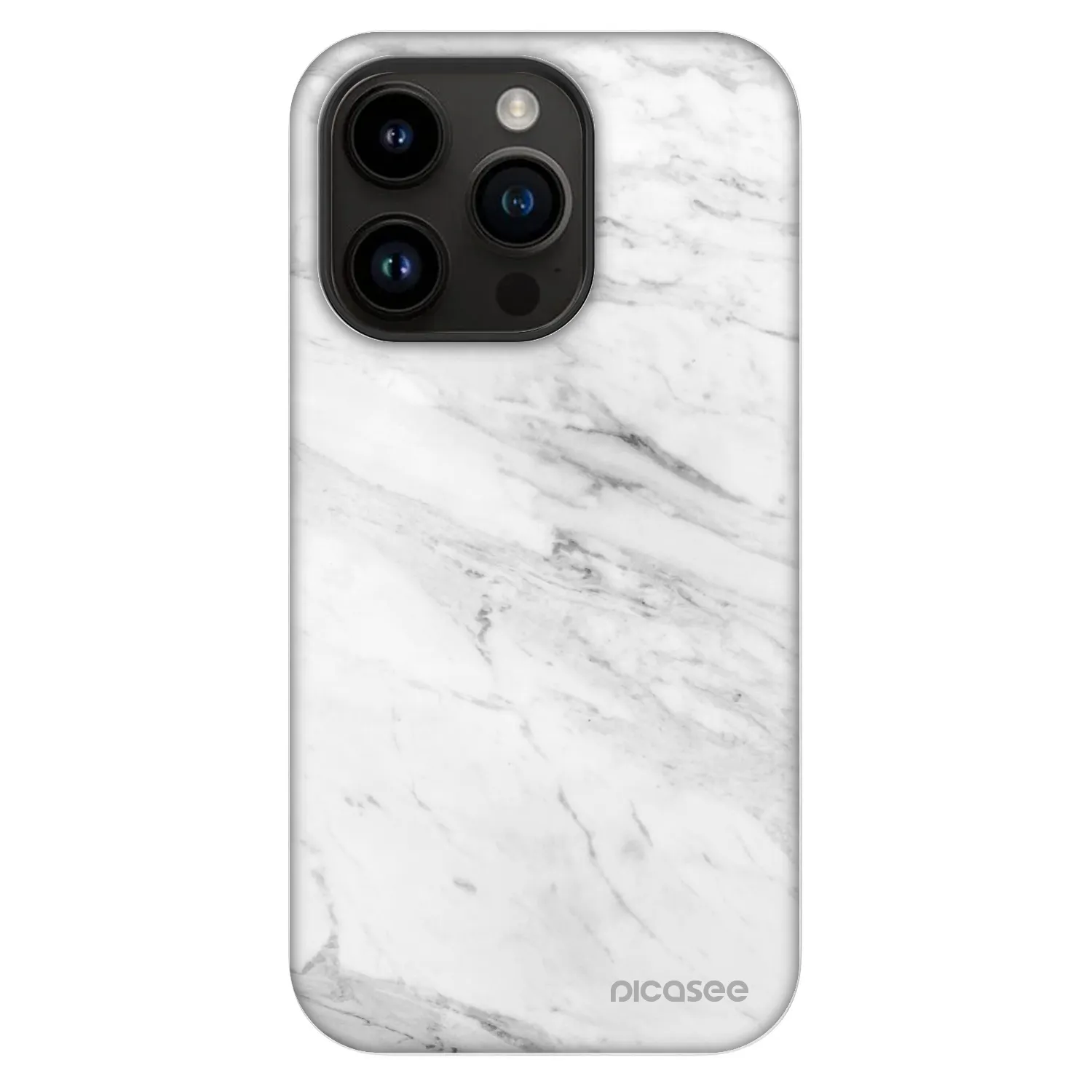 Picasee Fashion Case MagSafe Apple iPhone 14 Pro - White marble