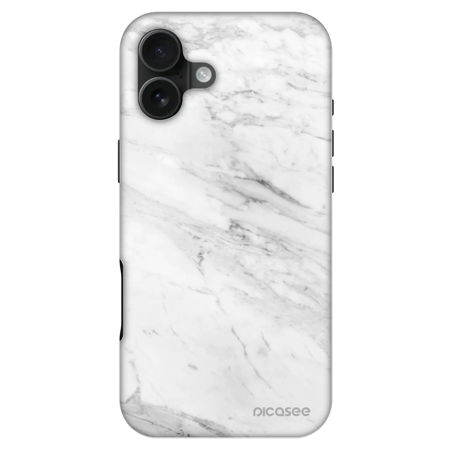 Picasee Fashion Case MagSafe Apple iPhone 16 Plus - White marble