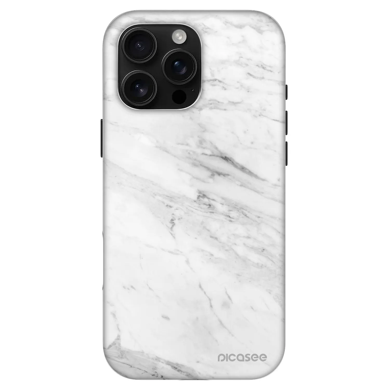 Picasee Fashion Case MagSafe Apple iPhone 16 Pro Max - White marble