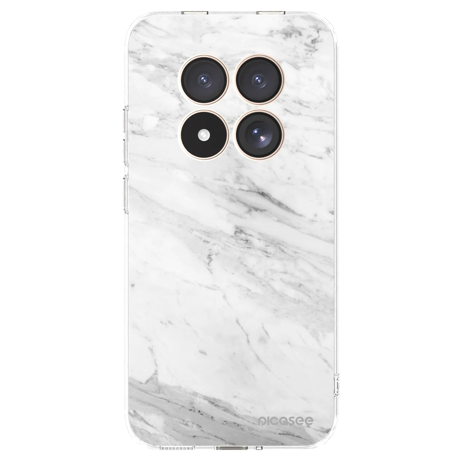Picasee átlátszó szilikon tok az alábbi mobiltelefonokra Xiaomi Redmi Note 15 Pro 4G - White marble