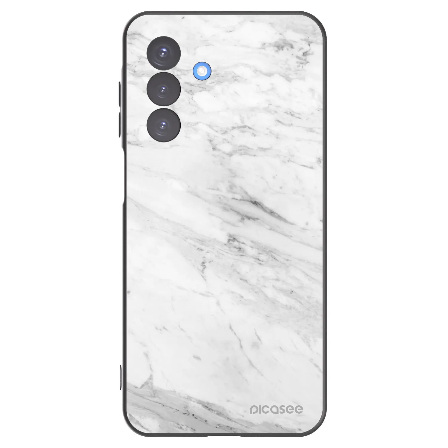 Picasee fekete szilikon tok az alábbi mobiltelefonokra Samsung Galaxy A17 5G - White marble