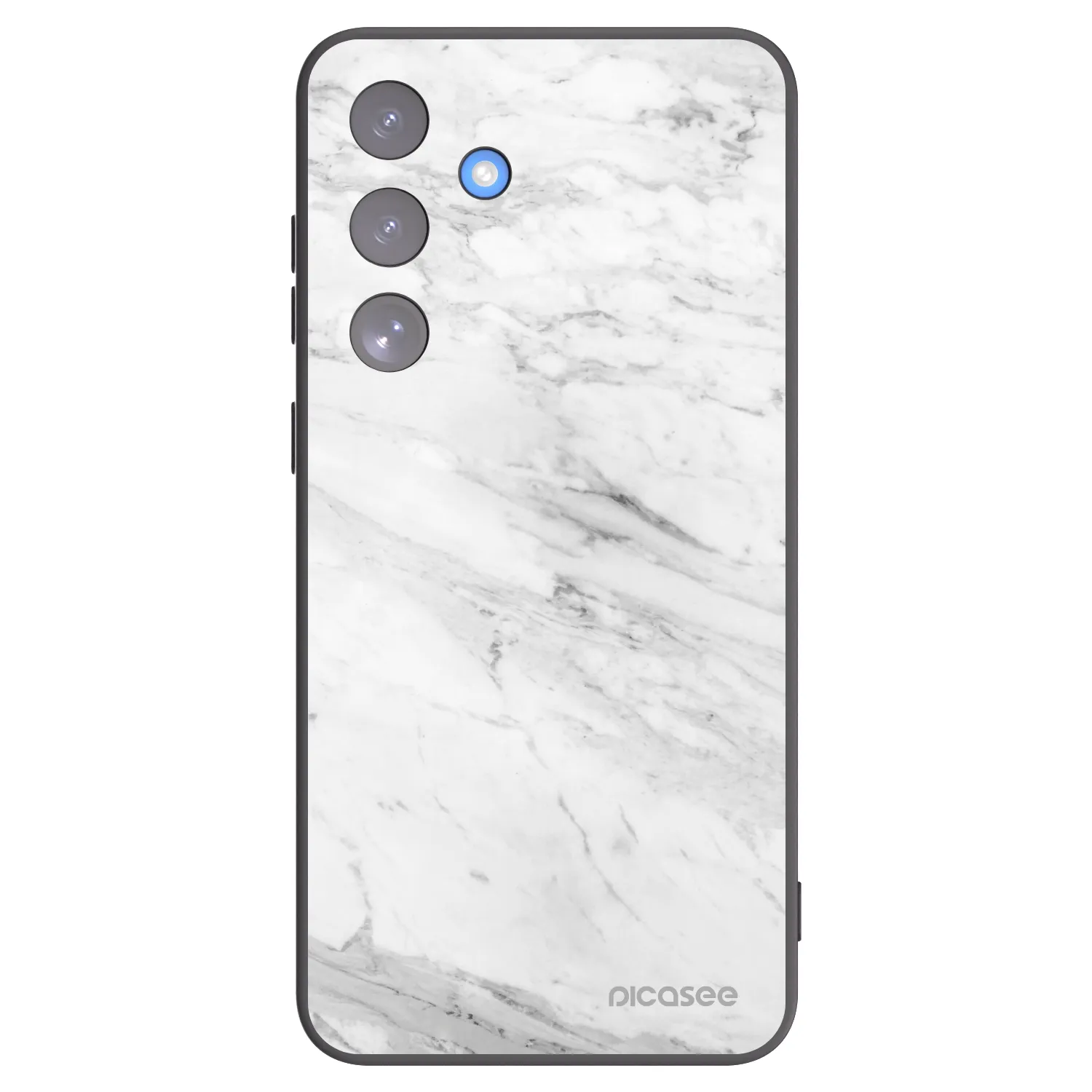 Picasee fekete szilikon tok az alábbi mobiltelefonokra Samsung Galaxy S25 FE 5G - White marble