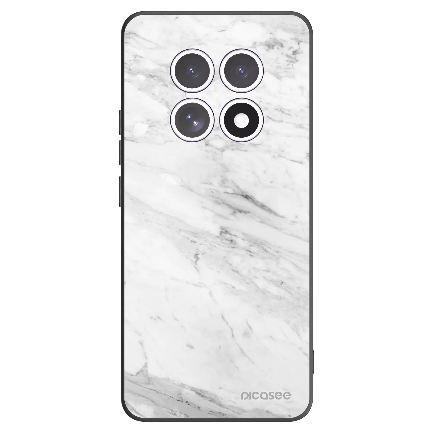 Picasee fekete szilikon tok az alábbi mobiltelefonokra Xiaomi Redmi Note 15 - White marble