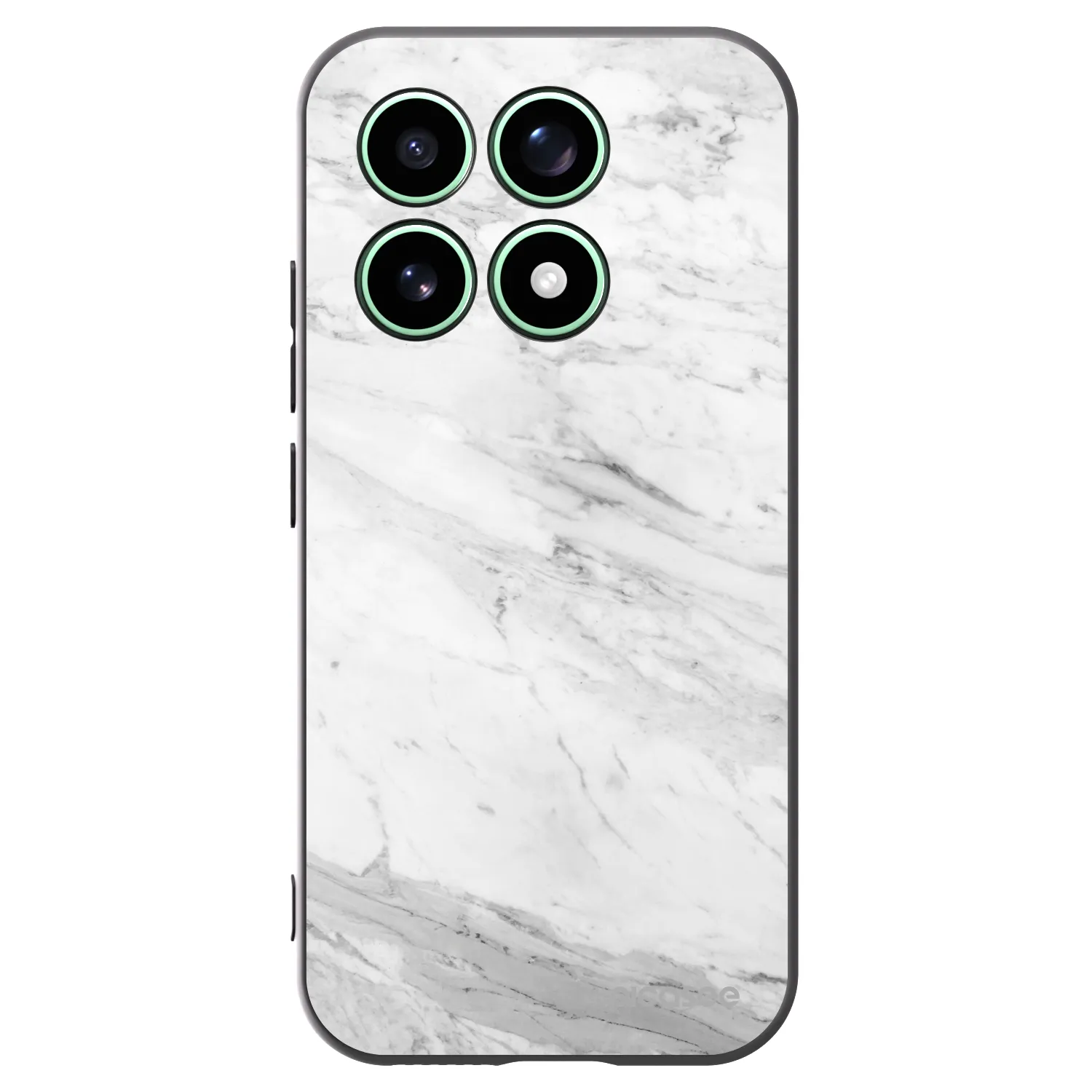 Picasee fekete szilikon tok az alábbi mobiltelefonokra Xiaomi 17 - White marble