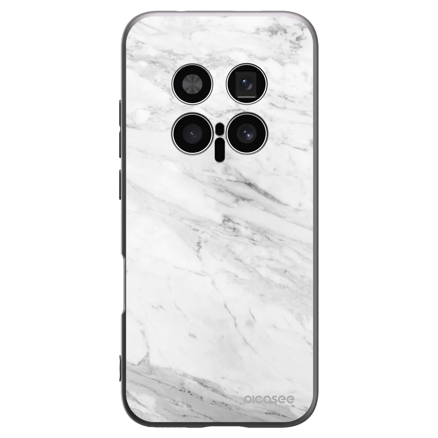 Picasee fekete szilikon tok az alábbi mobiltelefonokra Honor Magic8 Pro 5G - White marble