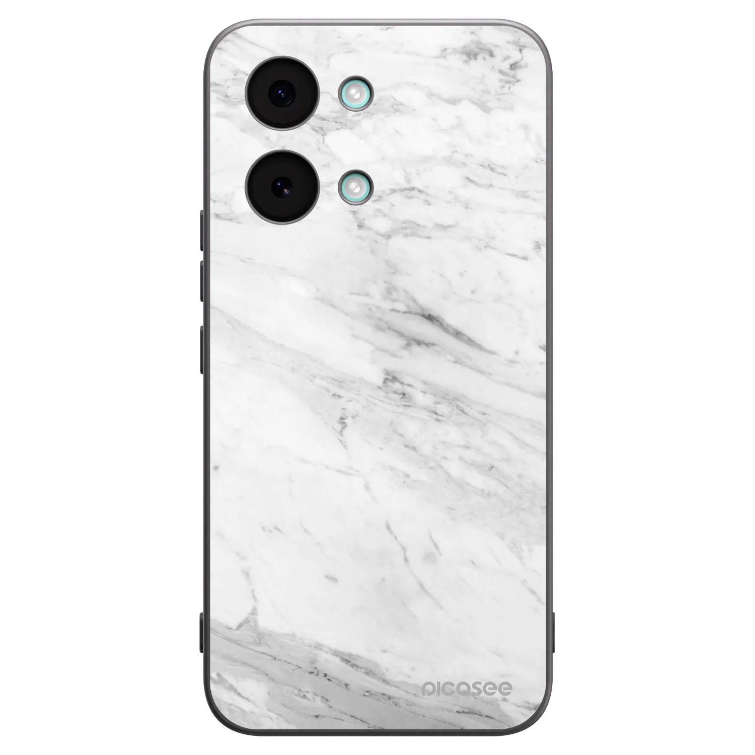 Picasee fekete szilikon tok az alábbi mobiltelefonokra Xiaomi Poco X8 Pro Max - White marble