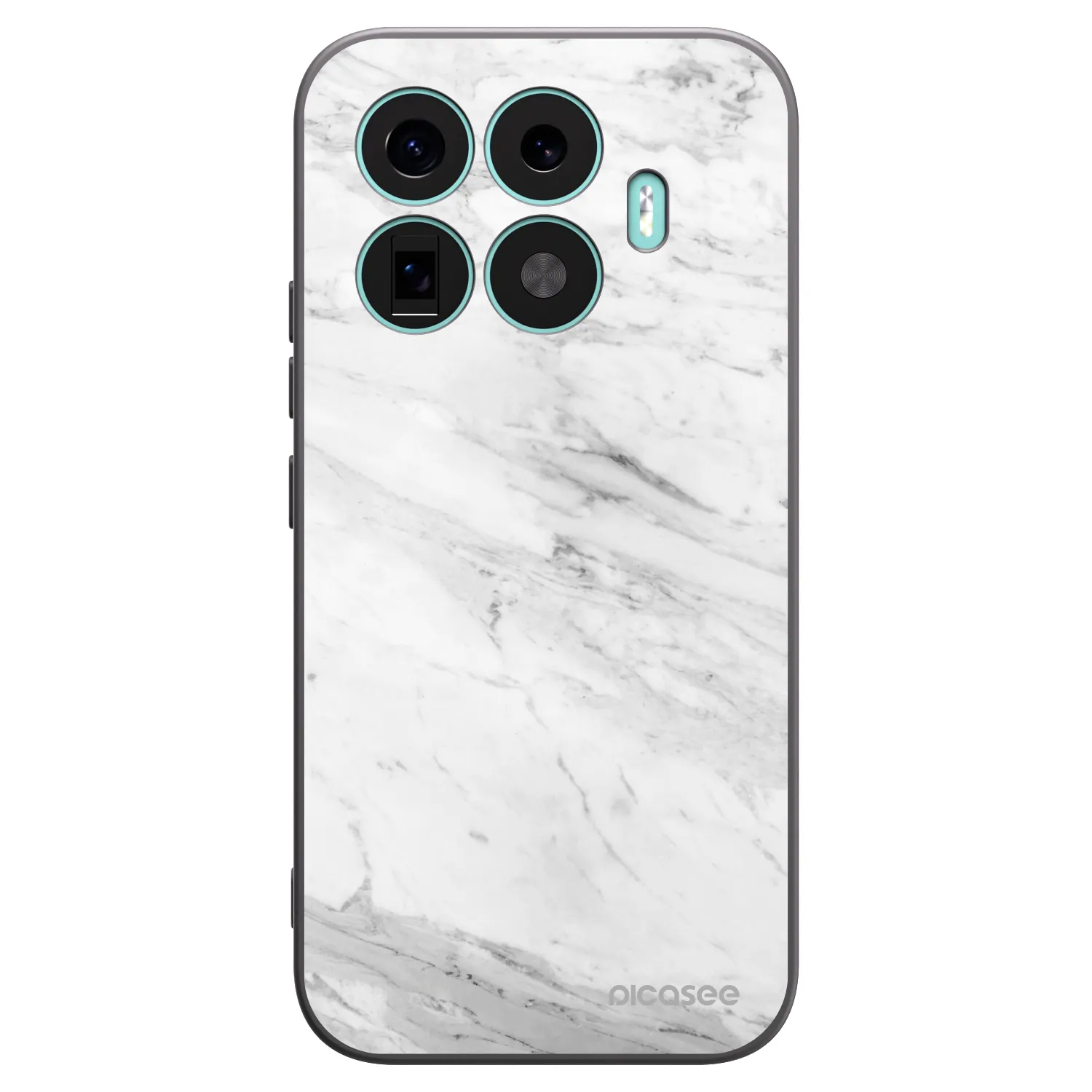 Picasee fekete szilikon tok az alábbi mobiltelefonokra Xiaomi 17T - White marble