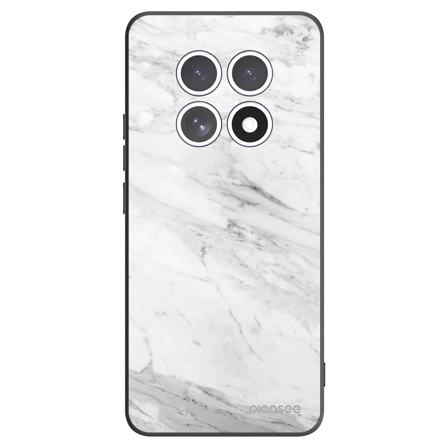 Picasee fekete szilikon tok az alábbi mobiltelefonokra Xiaomi Redmi Note 15 5G - White marble