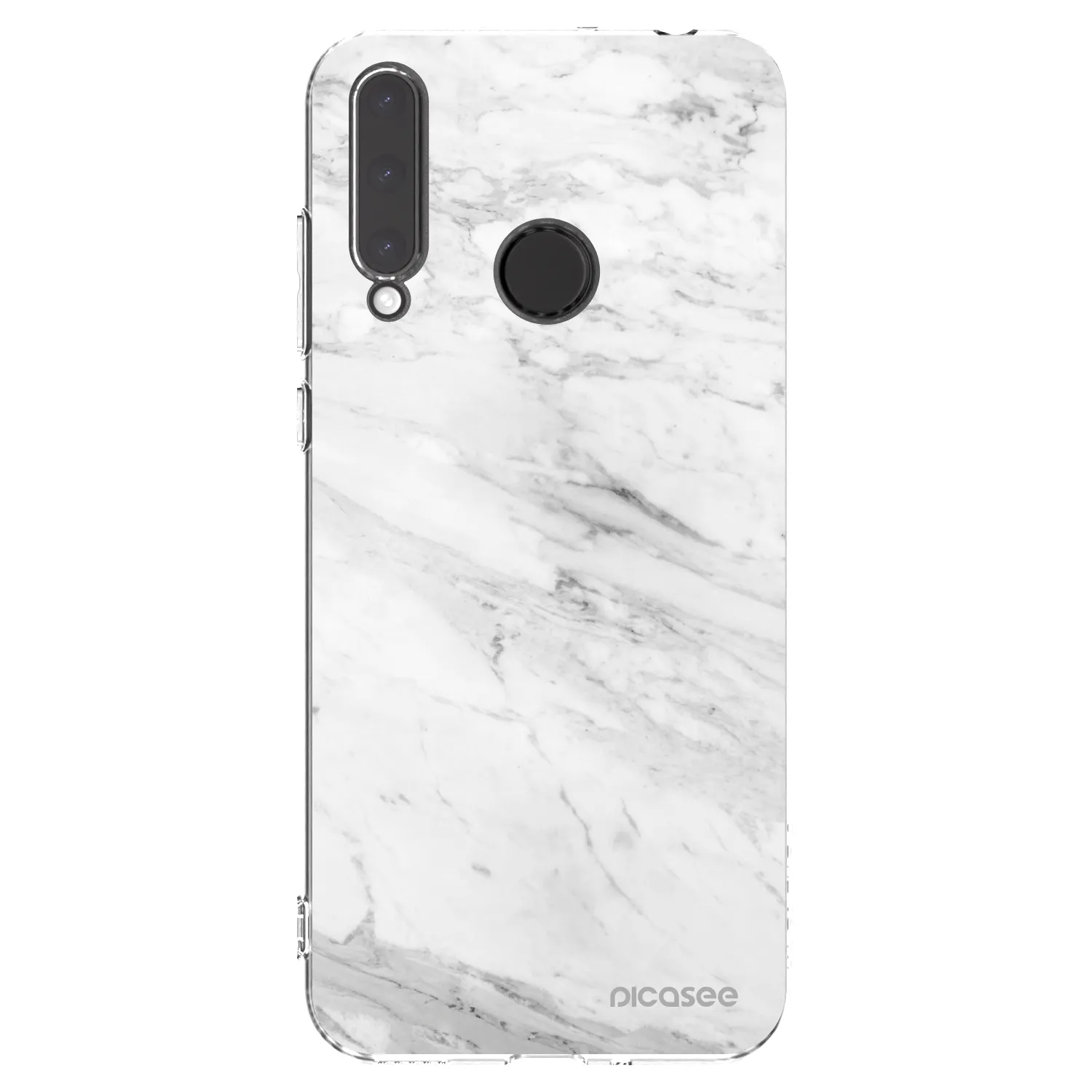 Picasee átlátszó szilikon tok az alábbi mobiltelefonokra Honor 20 Lite - White marble