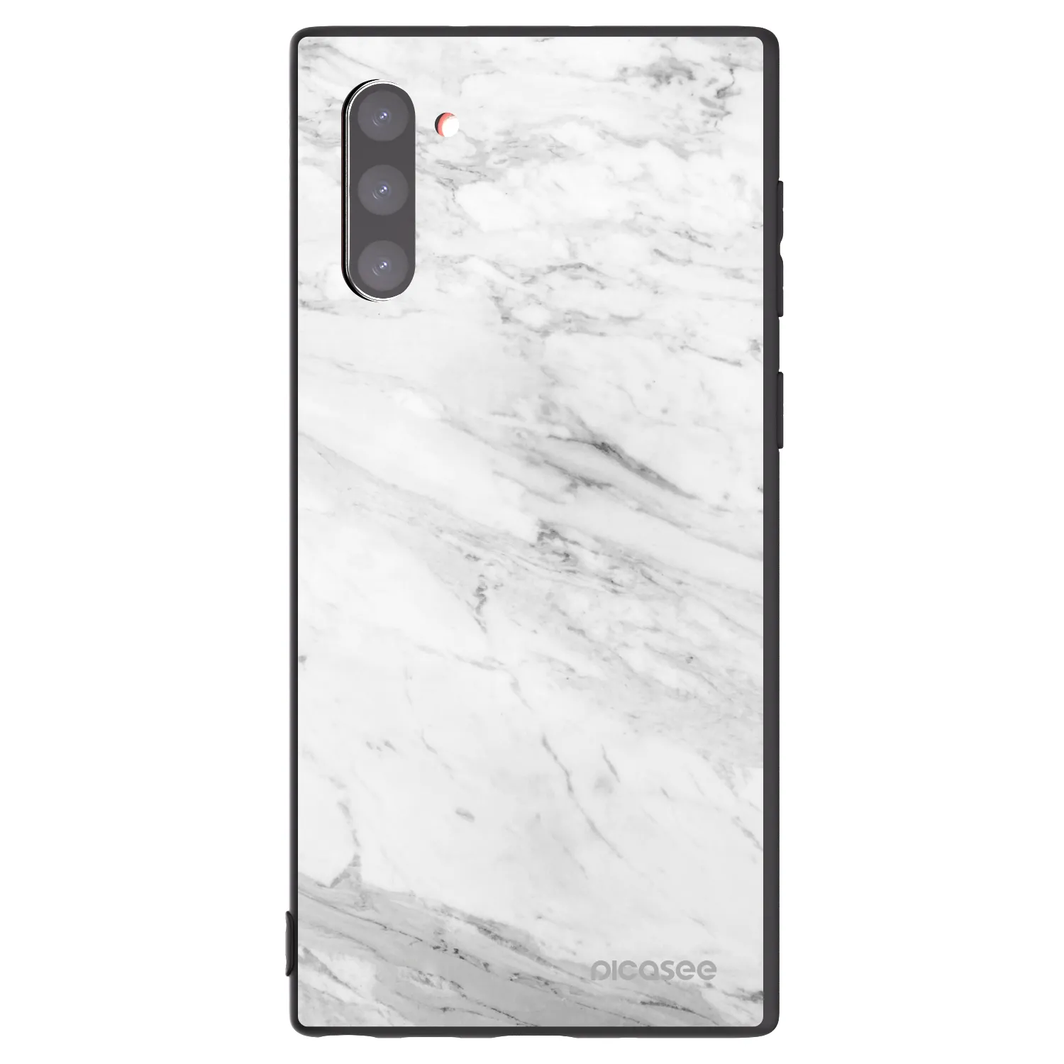 Picasee fekete szilikon tok az alábbi mobiltelefonokra Samsung Galaxy Note 10 N970F - White marble