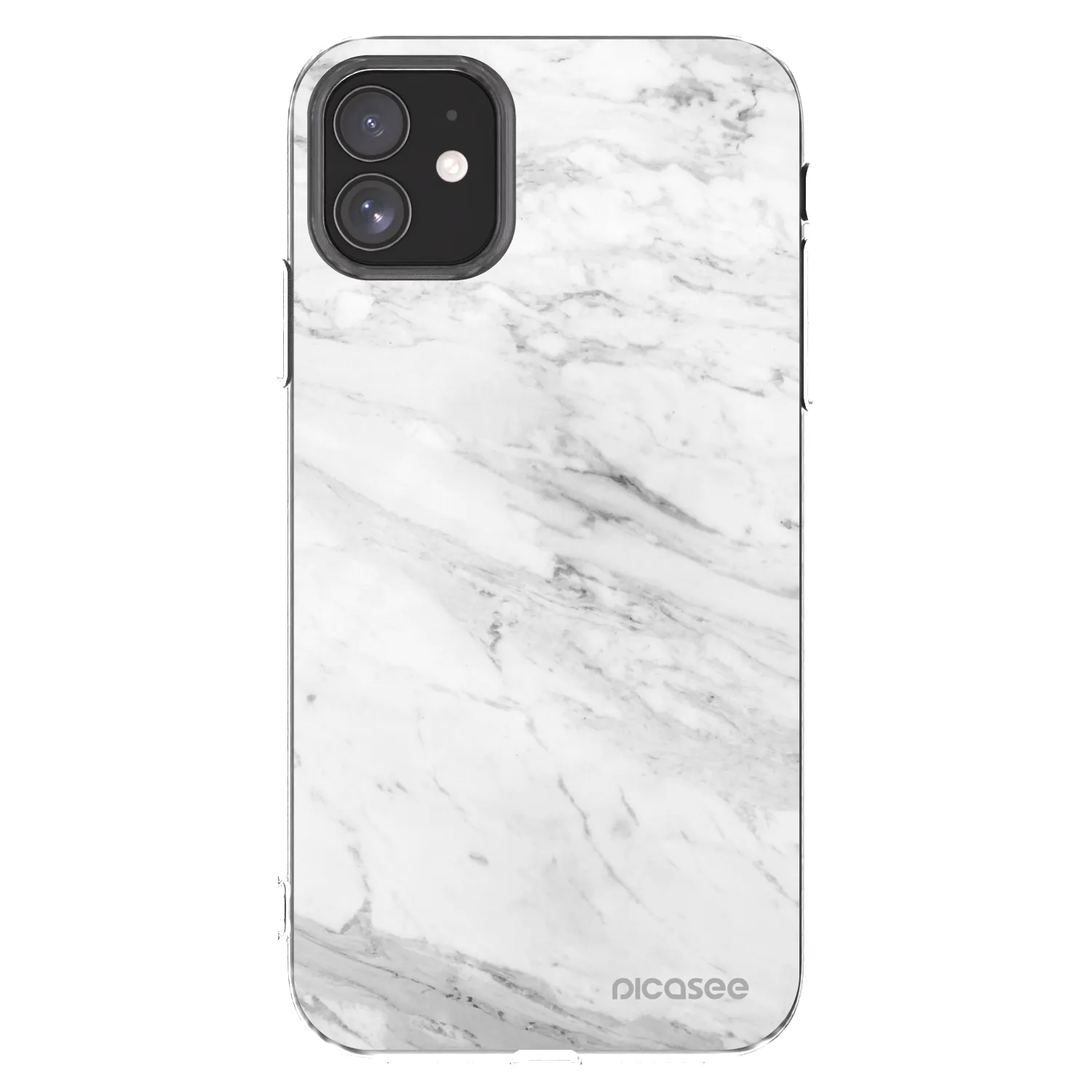 Picasee átlátszó szilikon tok az alábbi mobiltelefonokra Apple iPhone 11 - White marble