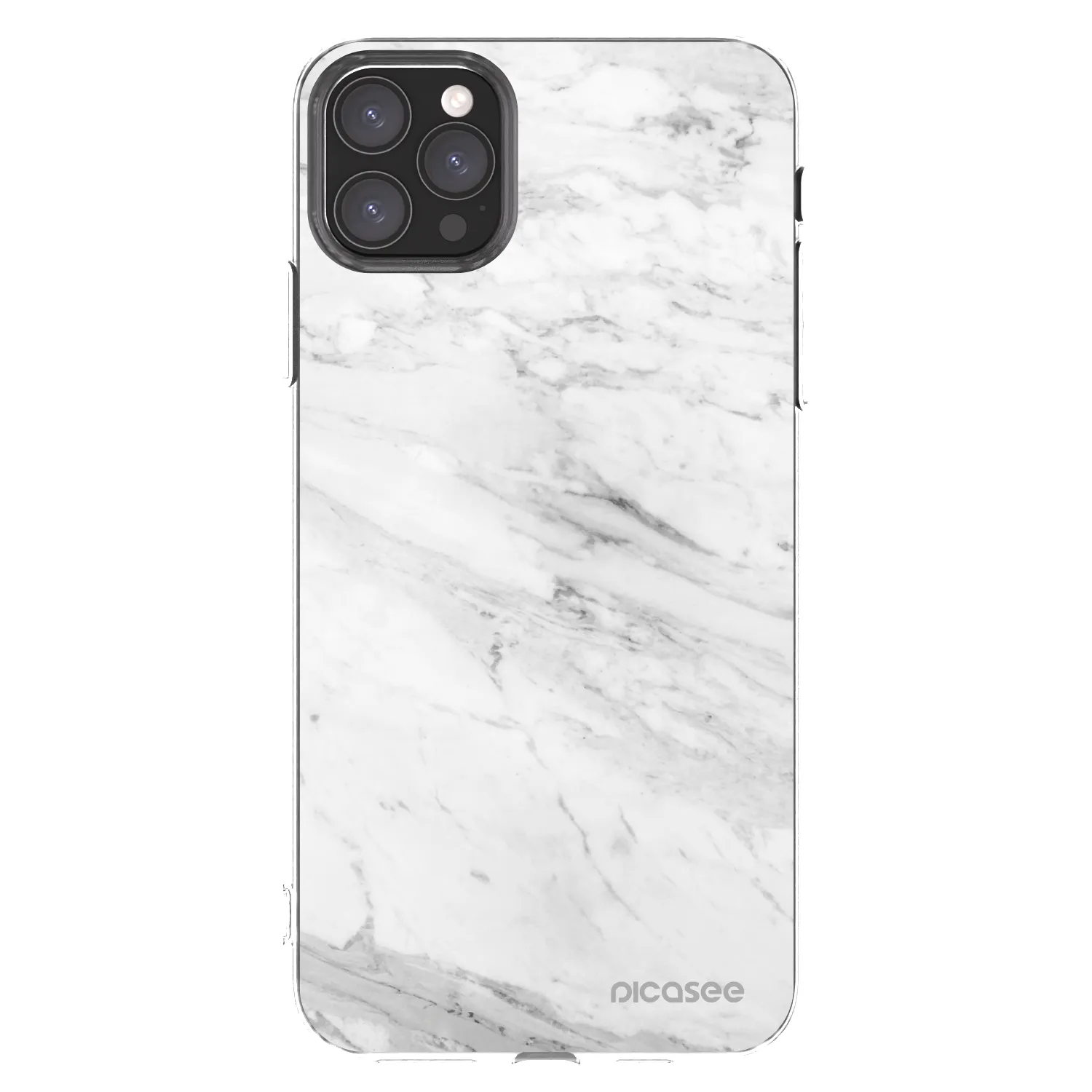 Picasee átlátszó szilikon tok az alábbi mobiltelefonokra Apple iPhone 11 Pro Max - White marble