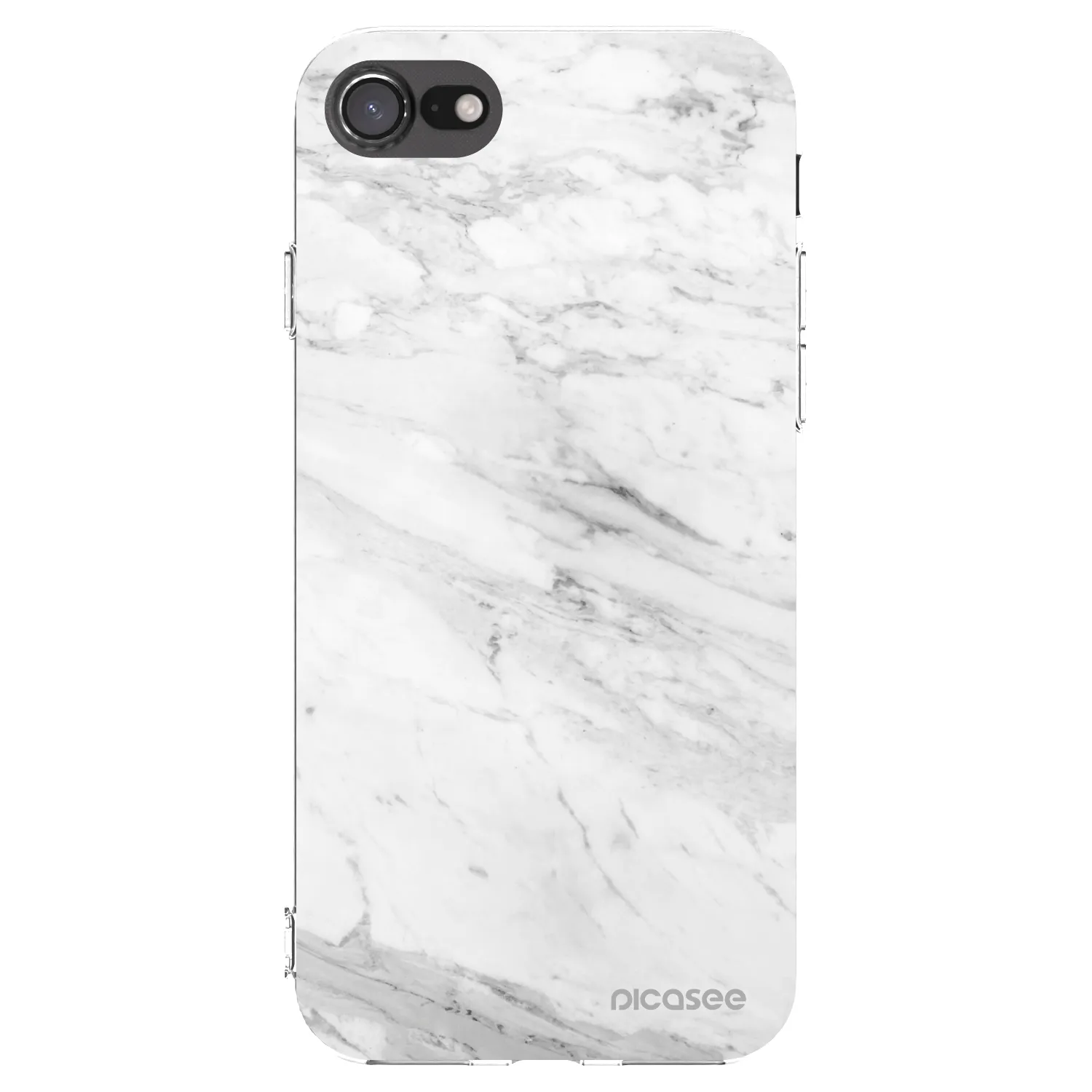 Picasee átlátszó szilikon tok az alábbi mobiltelefonokra Apple iPhone 8 - White marble