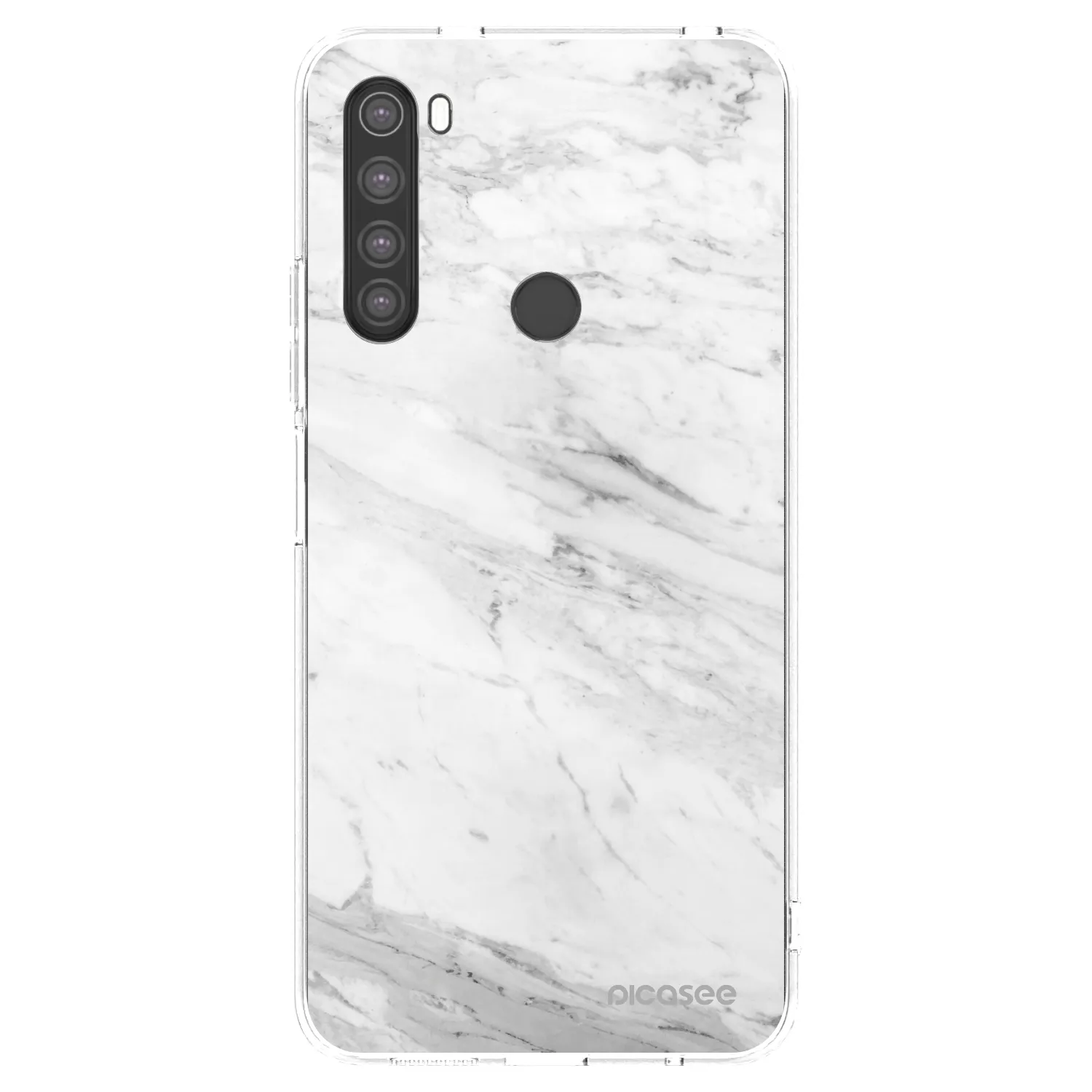 Picasee átlátszó szilikon tok az alábbi mobiltelefonokra Xiaomi Redmi Note 8 - White marble