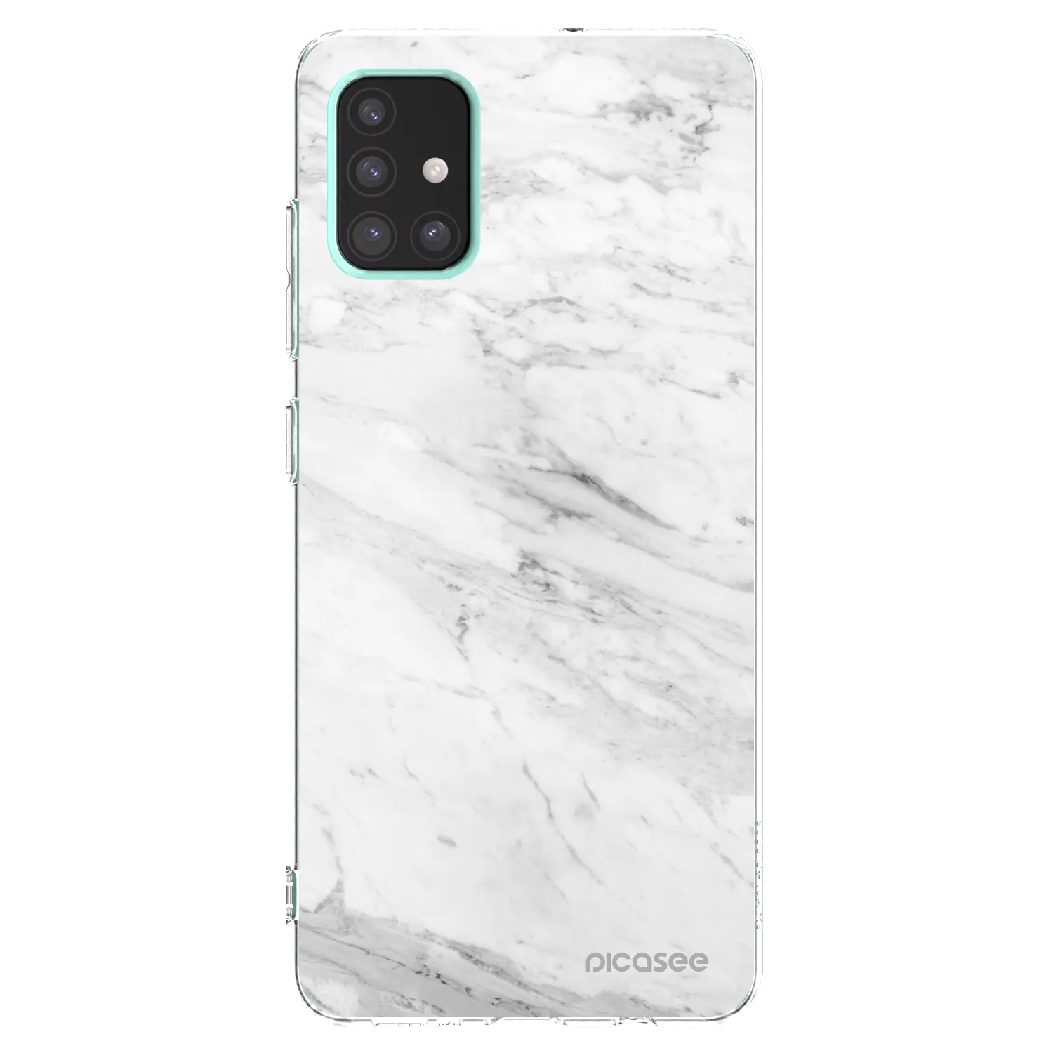 Picasee átlátszó szilikon tok az alábbi mobiltelefonokra Samsung Galaxy A51 A515F - White marble