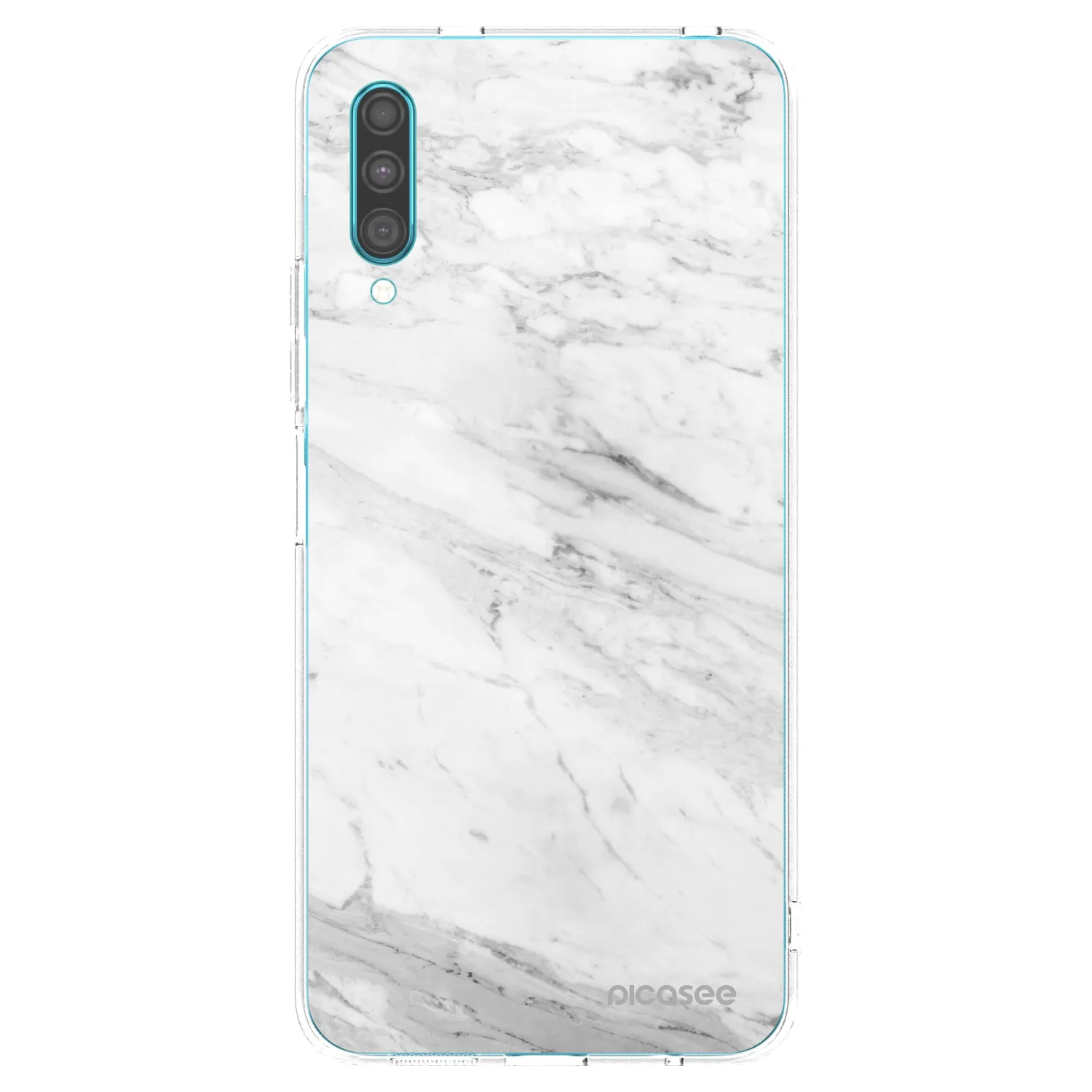 Picasee átlátszó szilikon tok az alábbi mobiltelefonokra Samsung Galaxy A30s A307F - White marble