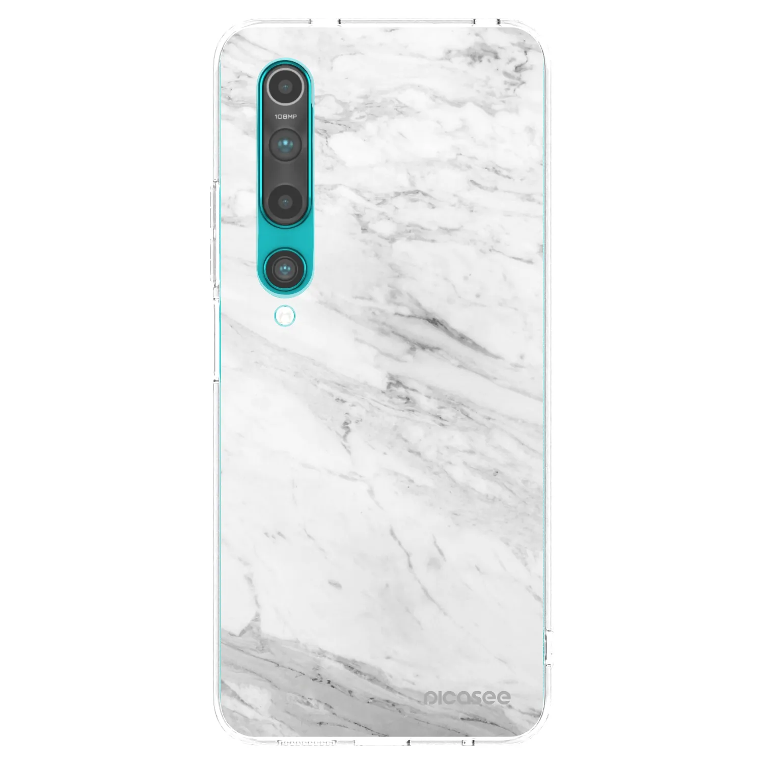 Picasee átlátszó szilikon tok az alábbi mobiltelefonokra Xiaomi Mi 10 - White marble