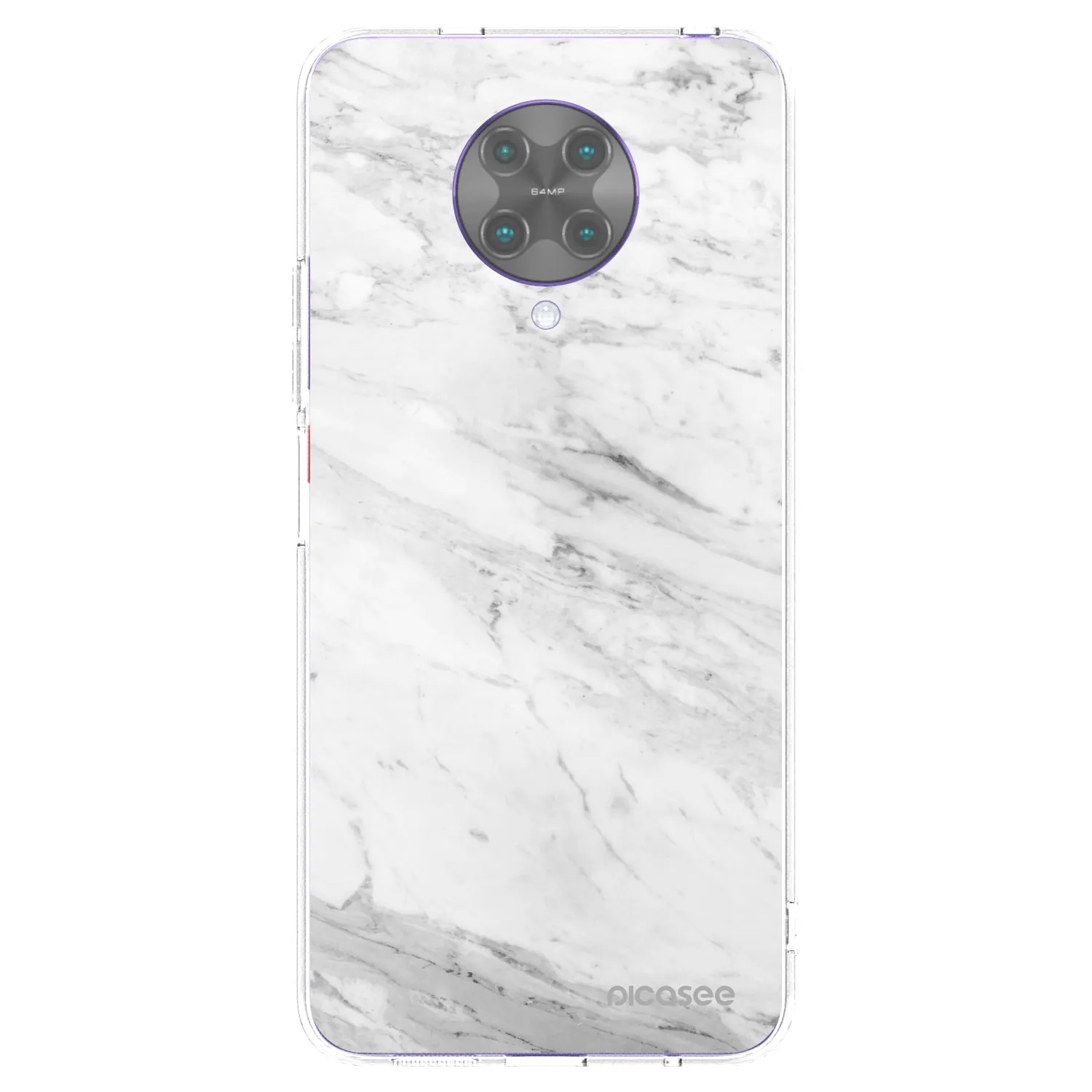 Picasee átlátszó szilikon tok az alábbi mobiltelefonokra Xiaomi Poco F2 Pro - White marble