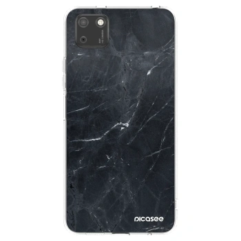 Picasee átlátszó szilikon tok az alábbi mobiltelefonokra Huawei Y5P - Black marble