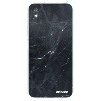 Picasee fekete szilikon tok az alábbi mobiltelefonokra Xiaomi Redmi 9A - Black marble