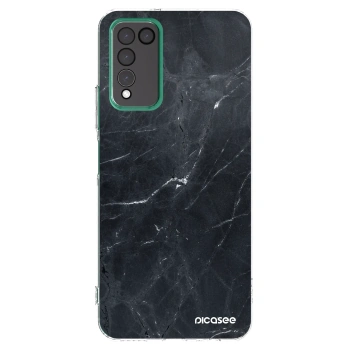 Picasee átlátszó szilikon tok az alábbi mobiltelefonokra Honor 10X Lite - Black marble