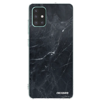Picasee átlátszó szilikon tok az alábbi mobiltelefonokra Samsung Galaxy M51 M515F - Black marble