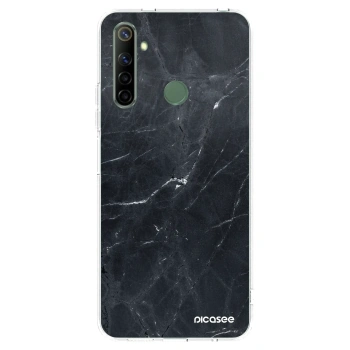 Picasee átlátszó szilikon tok az alábbi mobiltelefonokra Realme 6i - Black marble