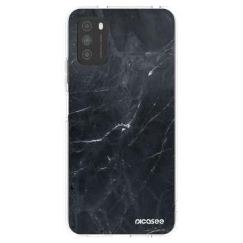 Picasee átlátszó szilikon tok az alábbi mobiltelefonokra Xiaomi Poco M3 - Black marble