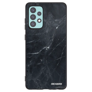 Picasee fekete szilikon tok az alábbi mobiltelefonokra Samsung Galaxy A72 A725F - Black marble