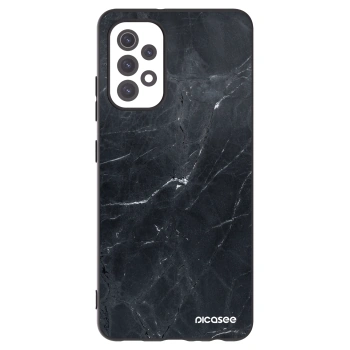 Picasee fekete szilikon tok az alábbi mobiltelefonokra Samsung Galaxy A32 5G A326B - Black marble