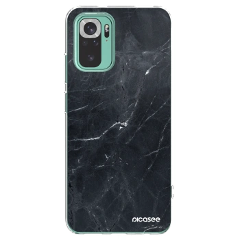 Picasee átlátszó szilikon tok az alábbi mobiltelefonokra Xiaomi Redmi Note 10 Pro - Black marble