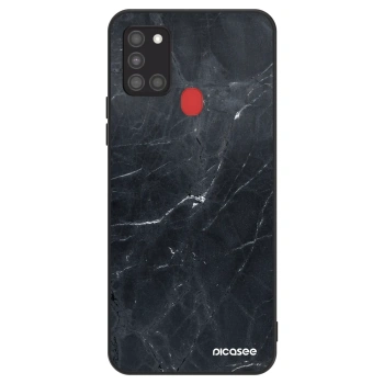 Szilikon tok erre a típusra Samsung Galaxy A21s - Black marble