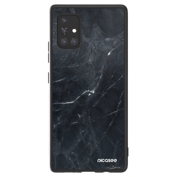 Picasee ULTIMATE CASE Samsung Galaxy A71 A715F - készülékre - Black marble