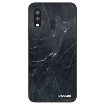 Szilikon tok erre a típusra Samsung Galaxy A40 A405F - Black marble