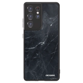 Szilikon tok erre a típusra Samsung Galaxy S21 Ultra 5G G998B - Black marble