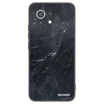 Picasee fekete szilikon tok az alábbi mobiltelefonokra Xiaomi Mi 11 - Black marble