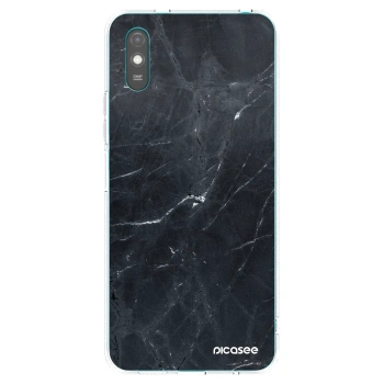 Picasee átlátszó szilikon tok az alábbi mobiltelefonokra Xiaomi Redmi 9AT - Black marble