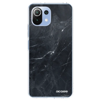 Picasee átlátszó szilikon tok az alábbi mobiltelefonokra Xiaomi Mi 11 Lite - Black marble